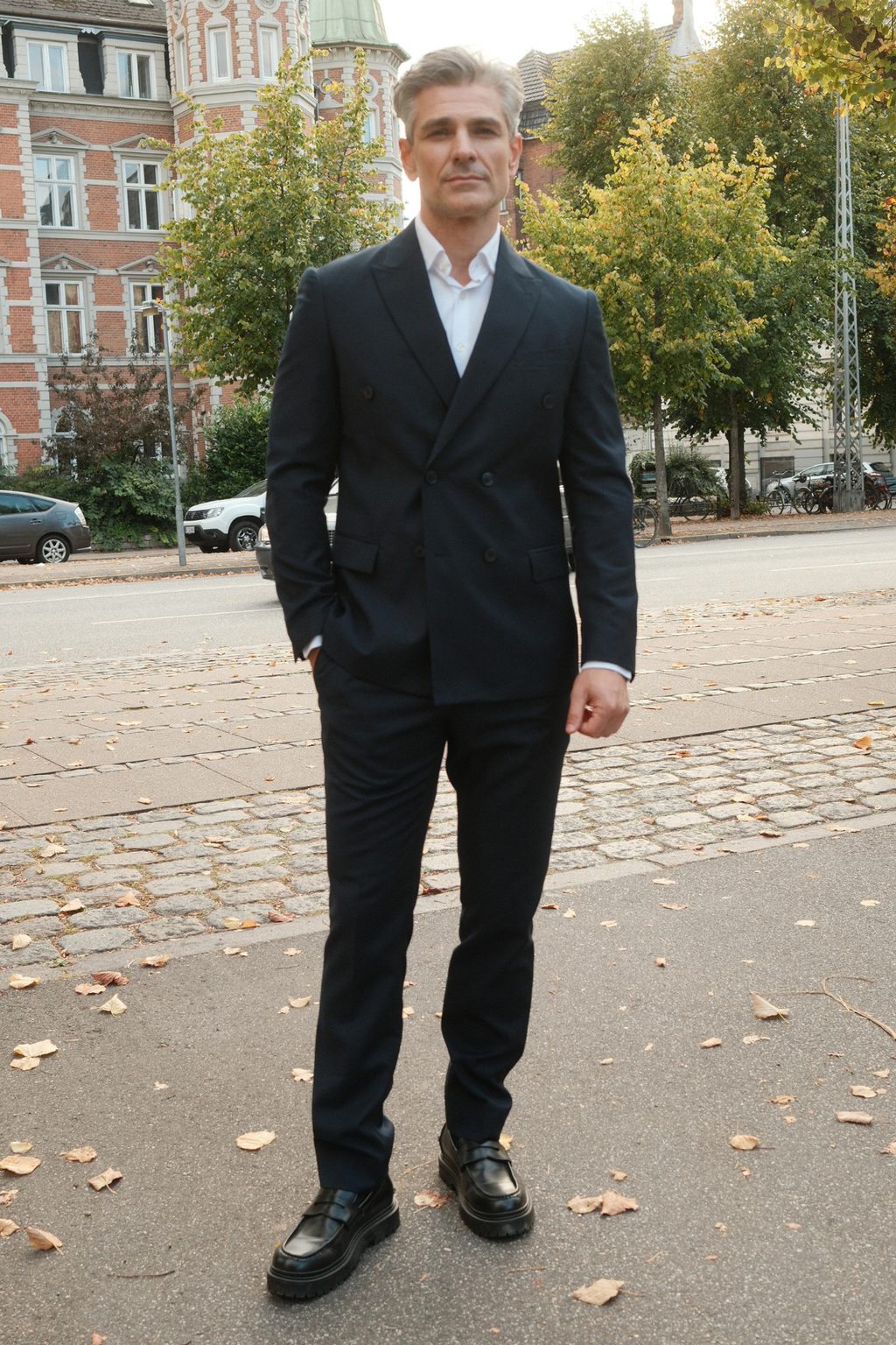 Premium Dobbeltspent Dress (Svart)