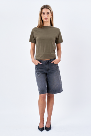 Boyfriend T-shirt - Army Grønn