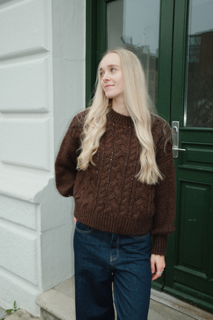 Emma Cable Knit - Sjokolade