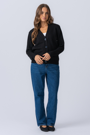 Strikket Cardigan - Svart