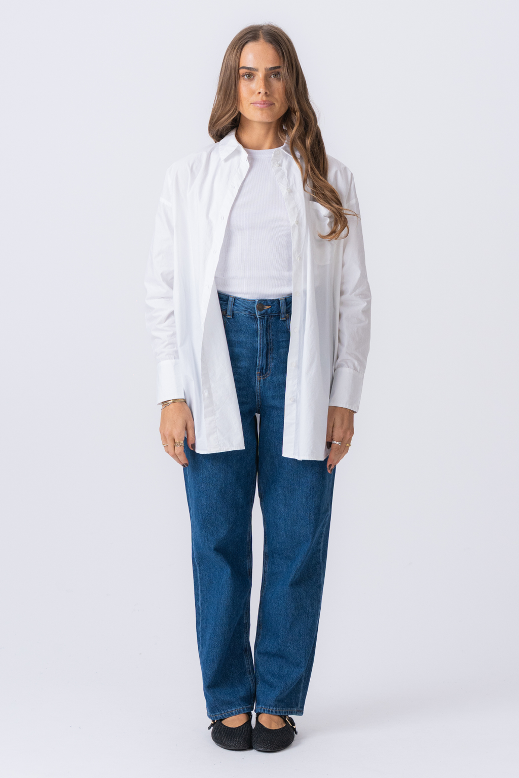 Oversized Shirt - Hvit