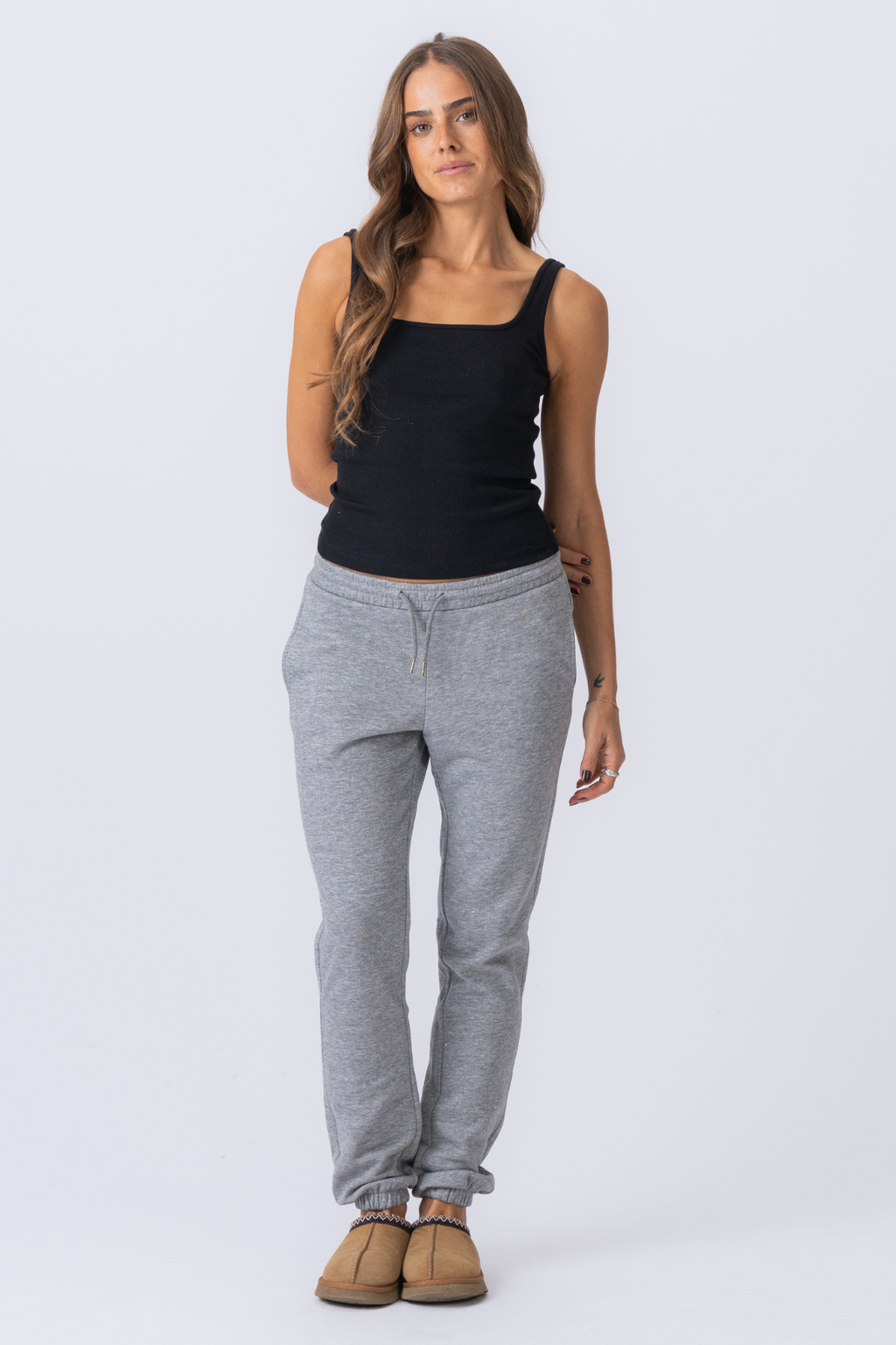 Chloe Short Square Top - Svart