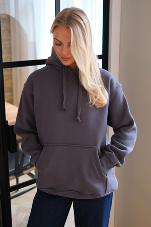 Stella Oversized Hoodie - Mørk Grå