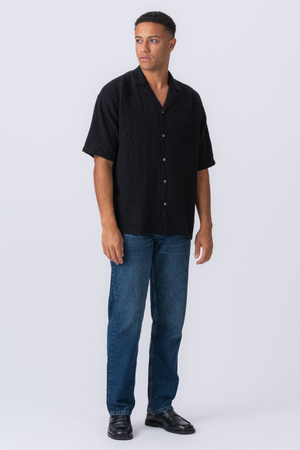 Kortermet Skjorte - Svart