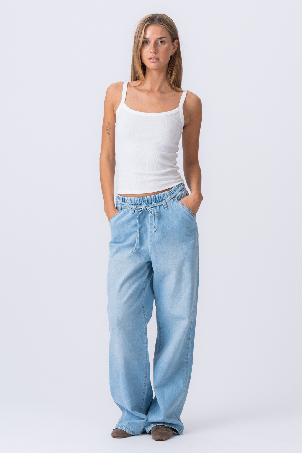 Nicole Baggy Jeans - Blå