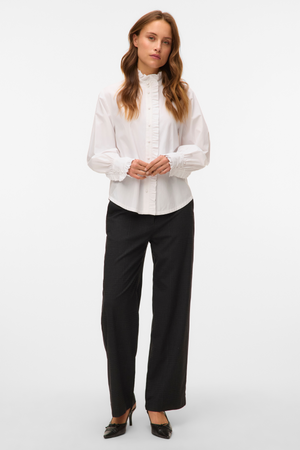 Fanni Ruffel Top - Snøhvit