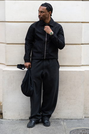 Short Zip Jacket - Svart