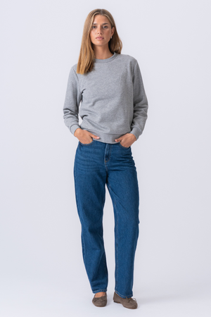 Essensiell Crewneck - Grå Melange