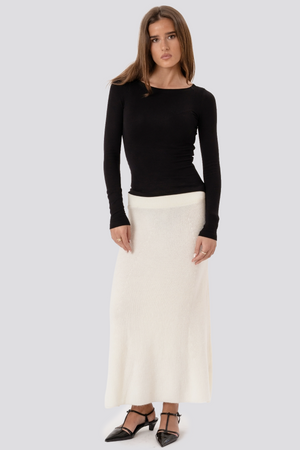 Nova Knit Skirt - Hvit