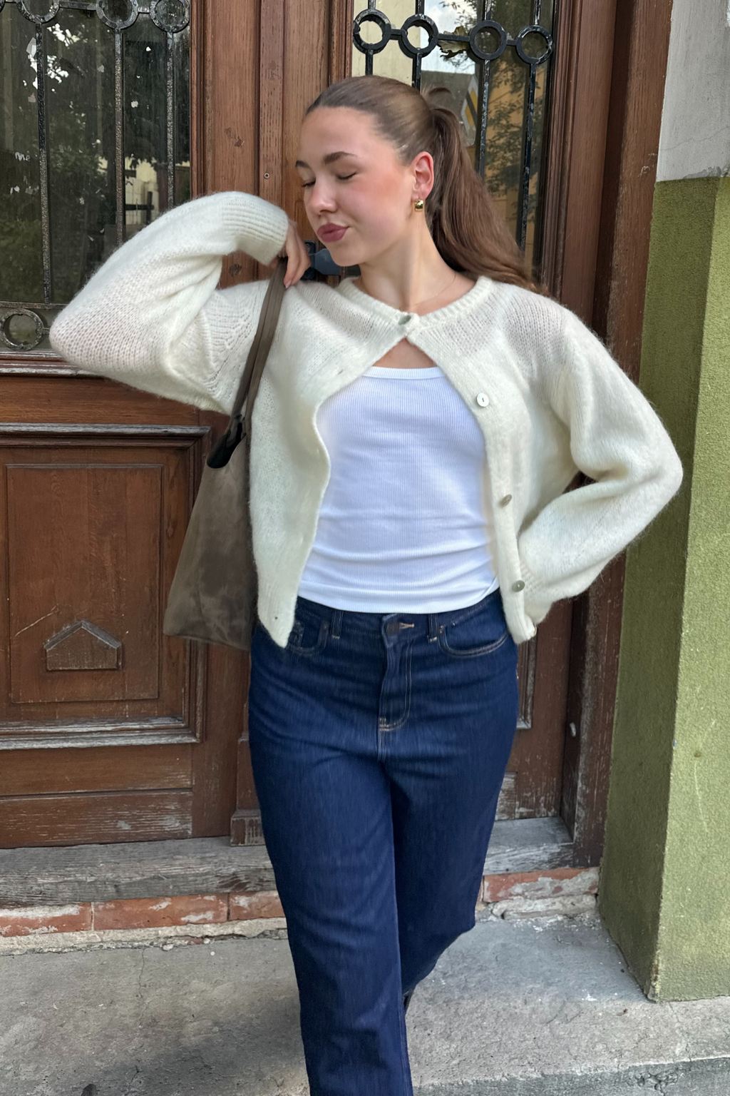 Anna Cardigan - Beige
