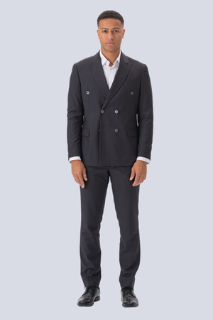 Premium Dobbeltspent Dress (Gråbrun)