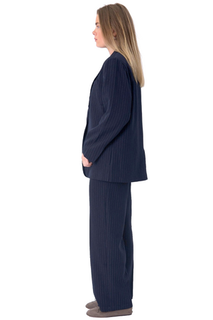Oversized dress (Navy Pinstripe) - Pakketilbud