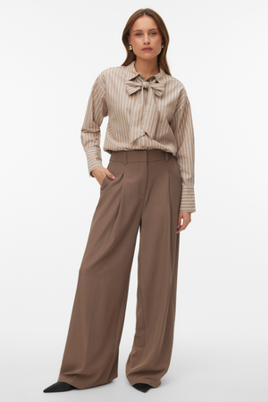 Islunn Sløyfeskjorte - Silver Mink Snow White