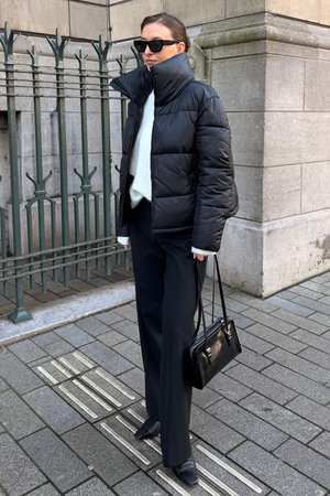 Kort Boblejakke - Sort