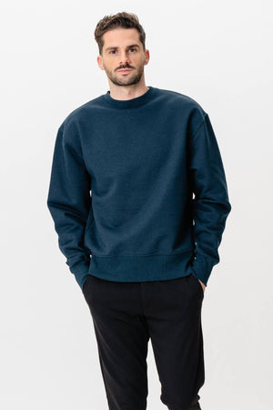 Heavy Crewneck - Melert Navy