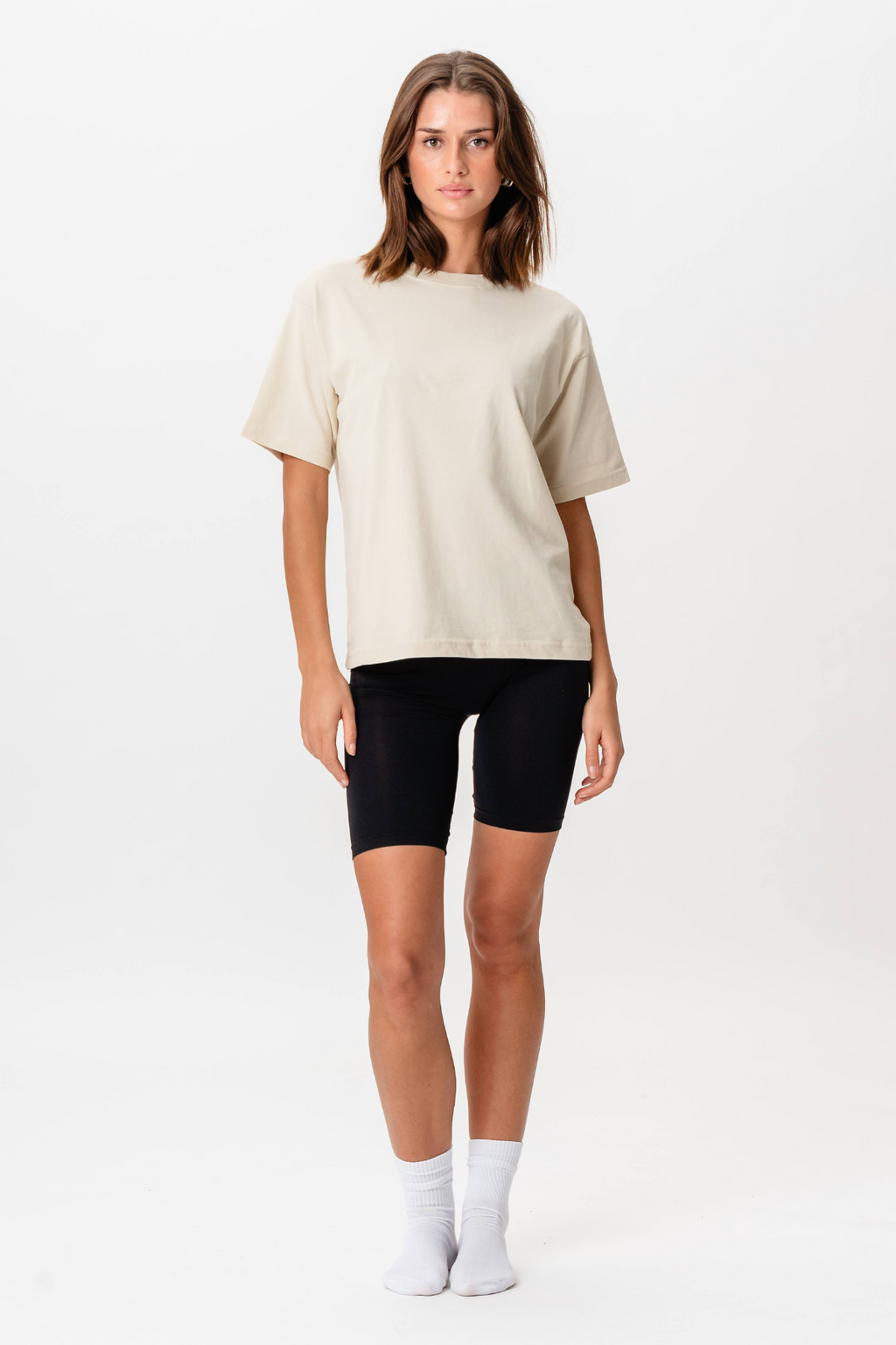 Boxfit T-skjorte - Beige