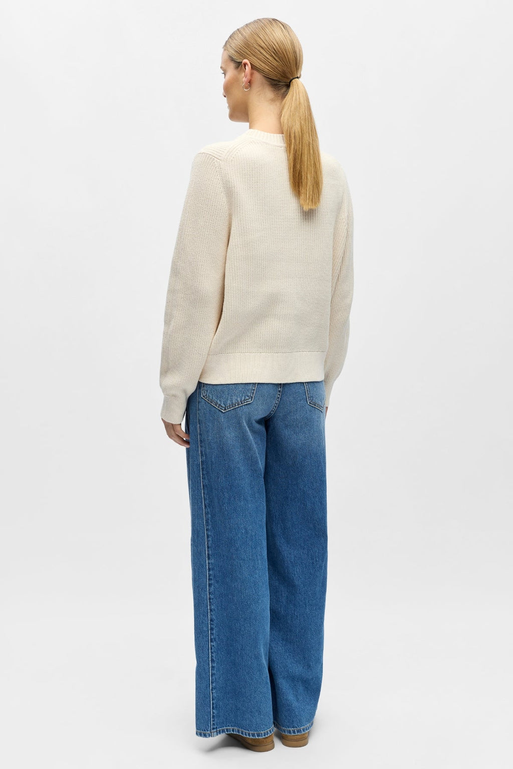Flo Knit Pullover - White Sand