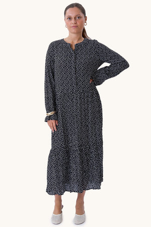 Anna Langermet Kjole - Svart