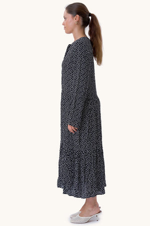 Anna Langermet Kjole - Svart