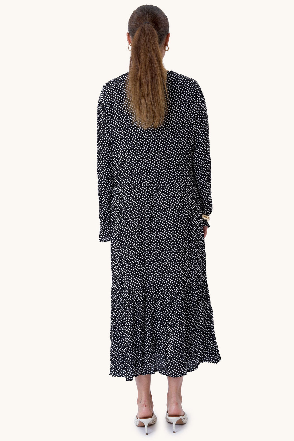Anna Langermet Kjole - Svart