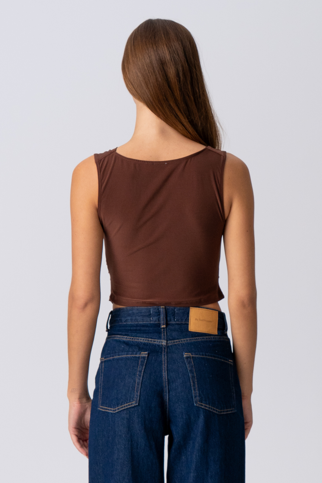 Elisa Waterfall Top - Brun