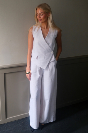 Melissa Wide Pants - Lys Grå