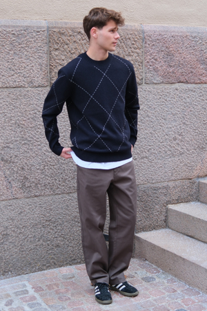 Straight Cotton Chino - Oliven