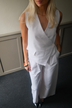 Melissa Wide Pants - Lys Grå