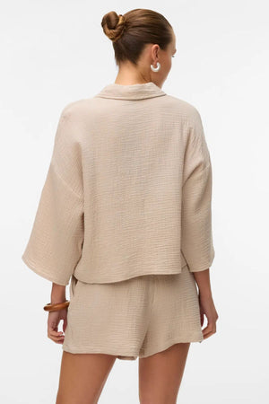 Natali Shorts - Silver Lining - Beige