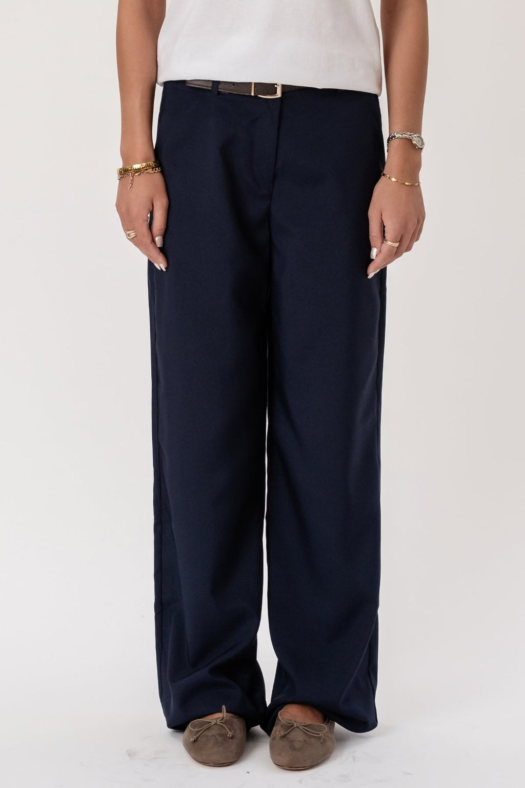 Talia Baggy Bukse - Navy
