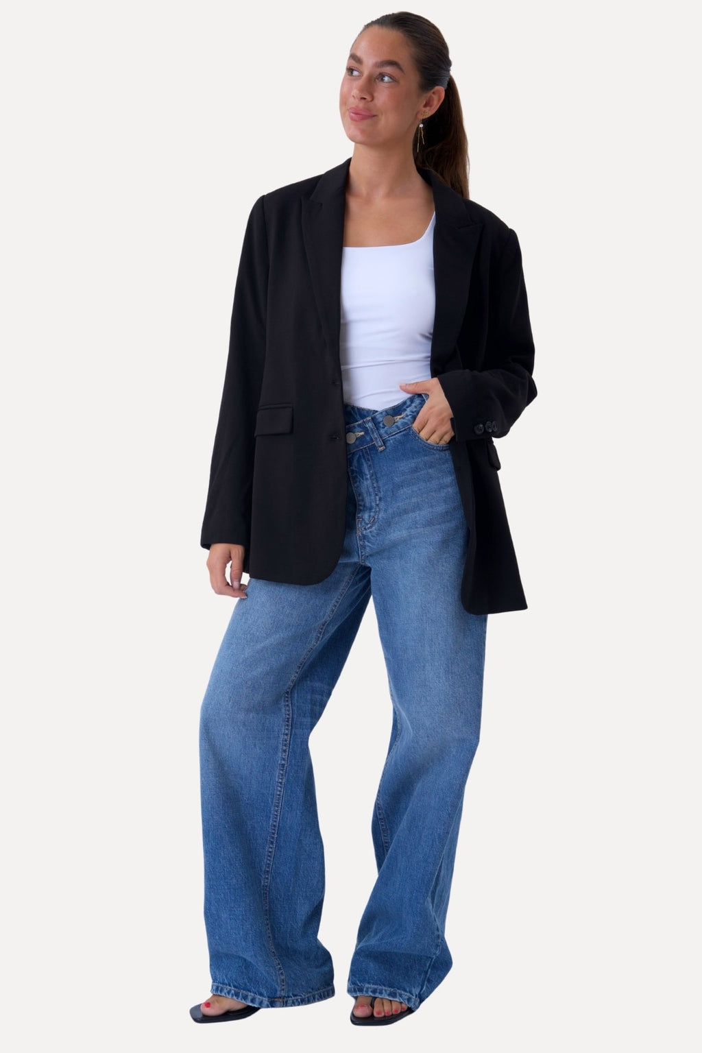 Klassisk fit Blazer - Svart