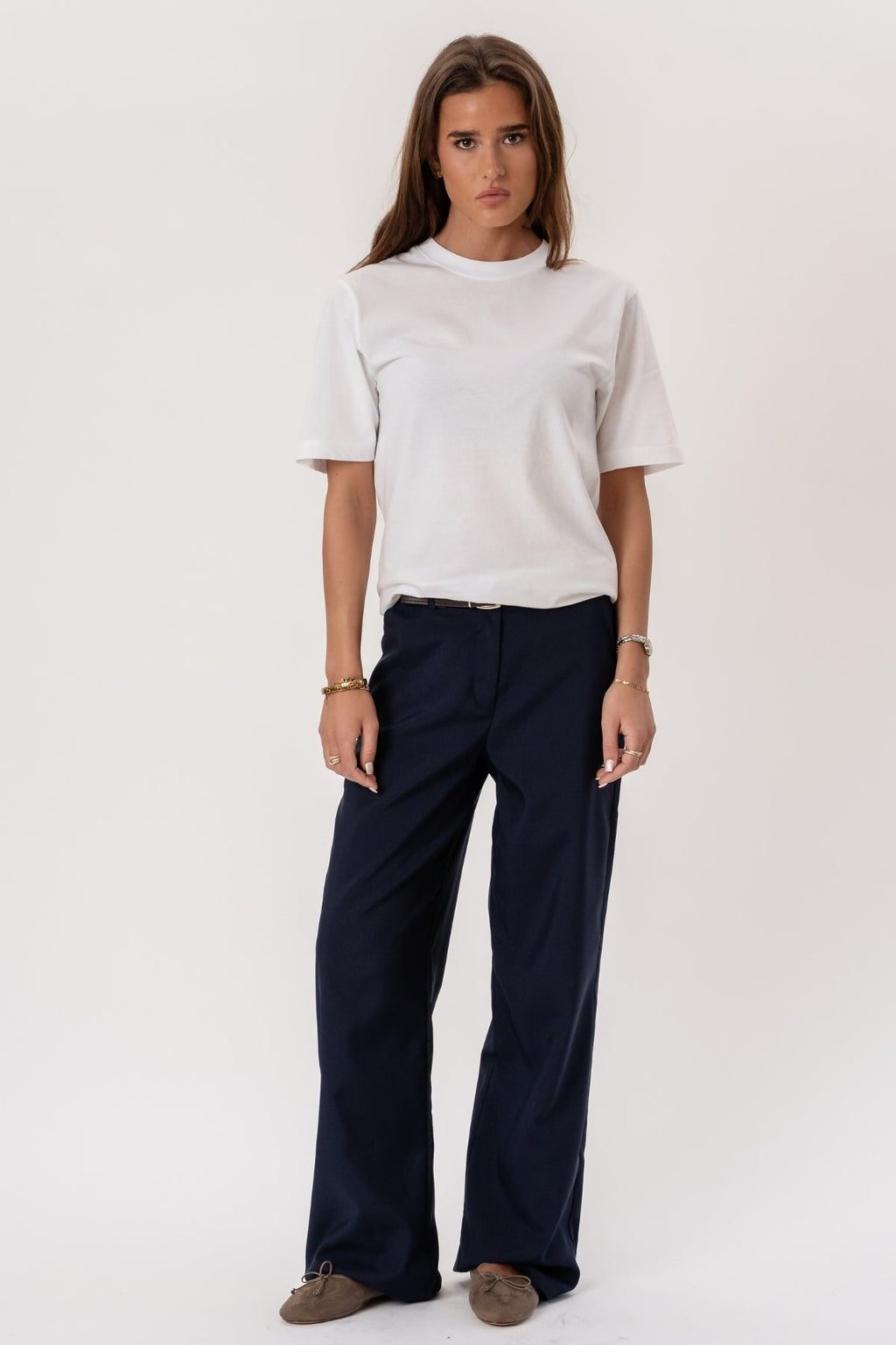 Talia Baggy Bukse - Navy