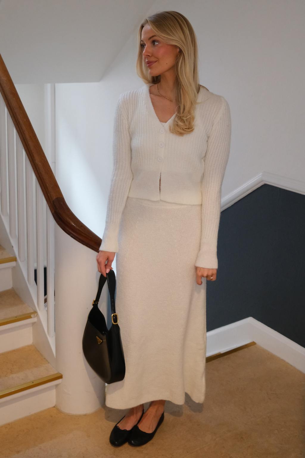 Nova Knit Skirt - Hvit