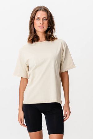Boxfit T-skjorte - Beige