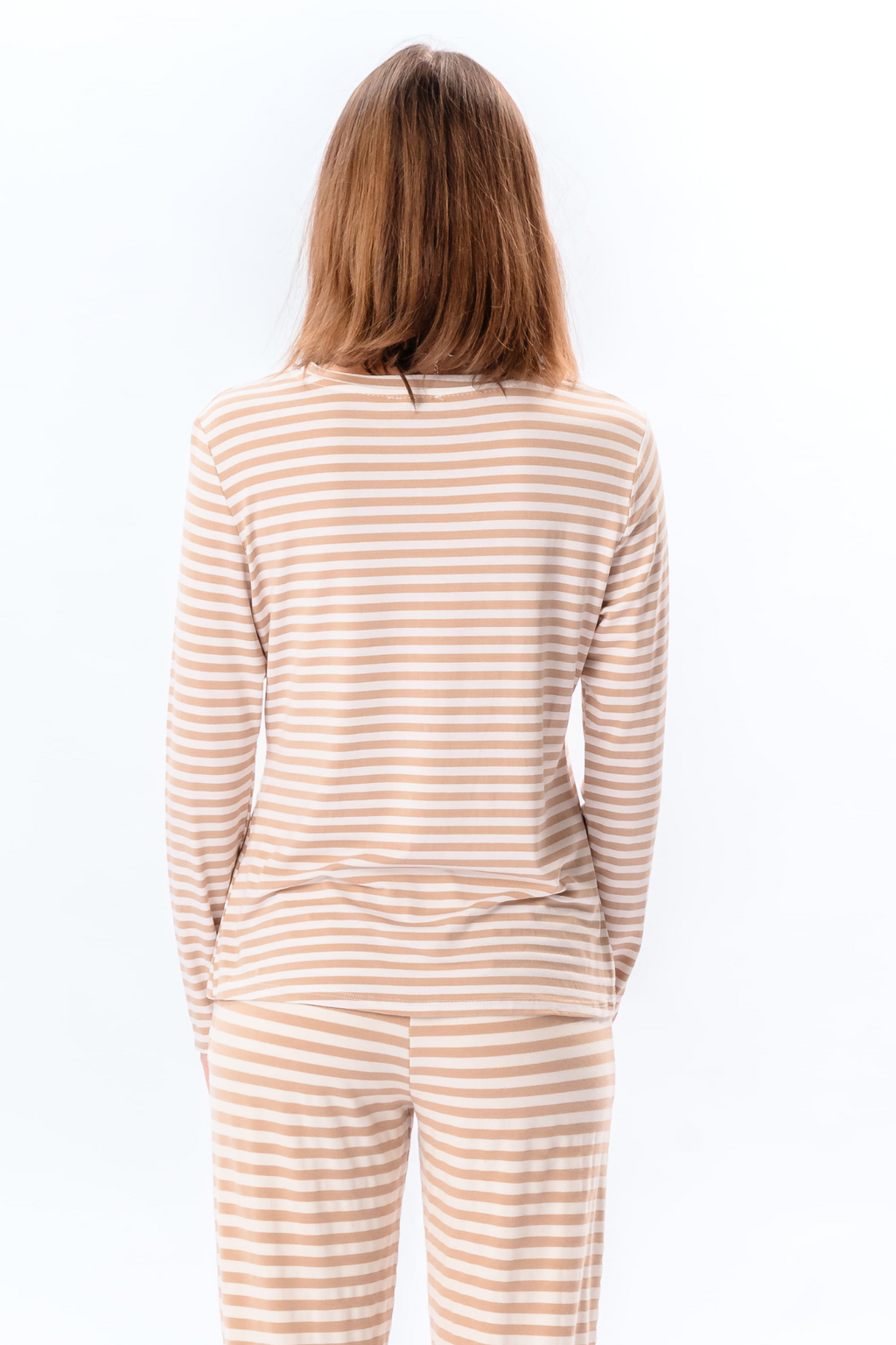 Strippet Langermet Slim Fit - Beige