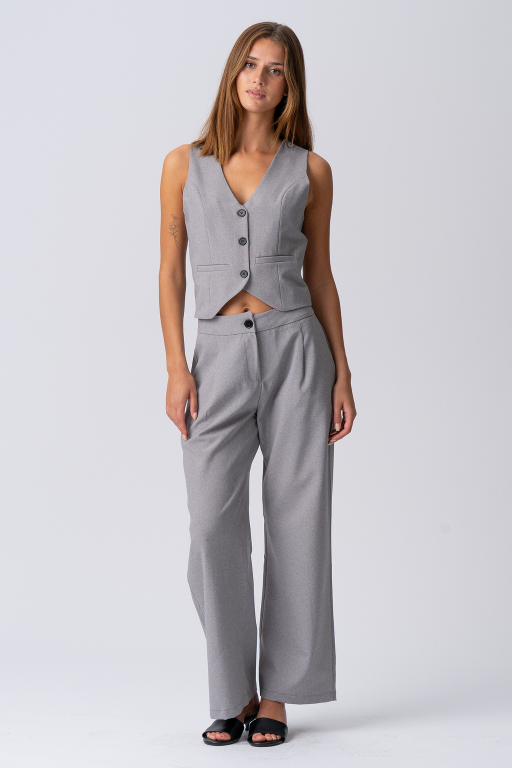 Natalie Vest - Lys Grå