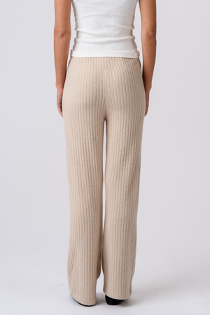 Ivy Knit Pants - Beige