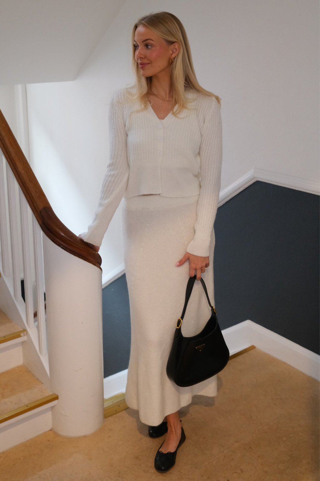 Nova Knit Skirt - Hvit