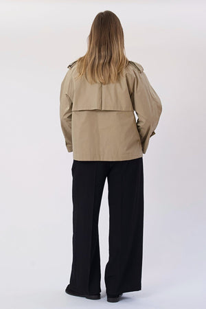Elara Short Trenchcoat - Beige