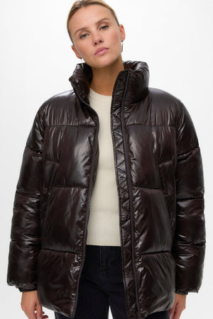 Sabrina Kort Jakke - Chocolate Torte