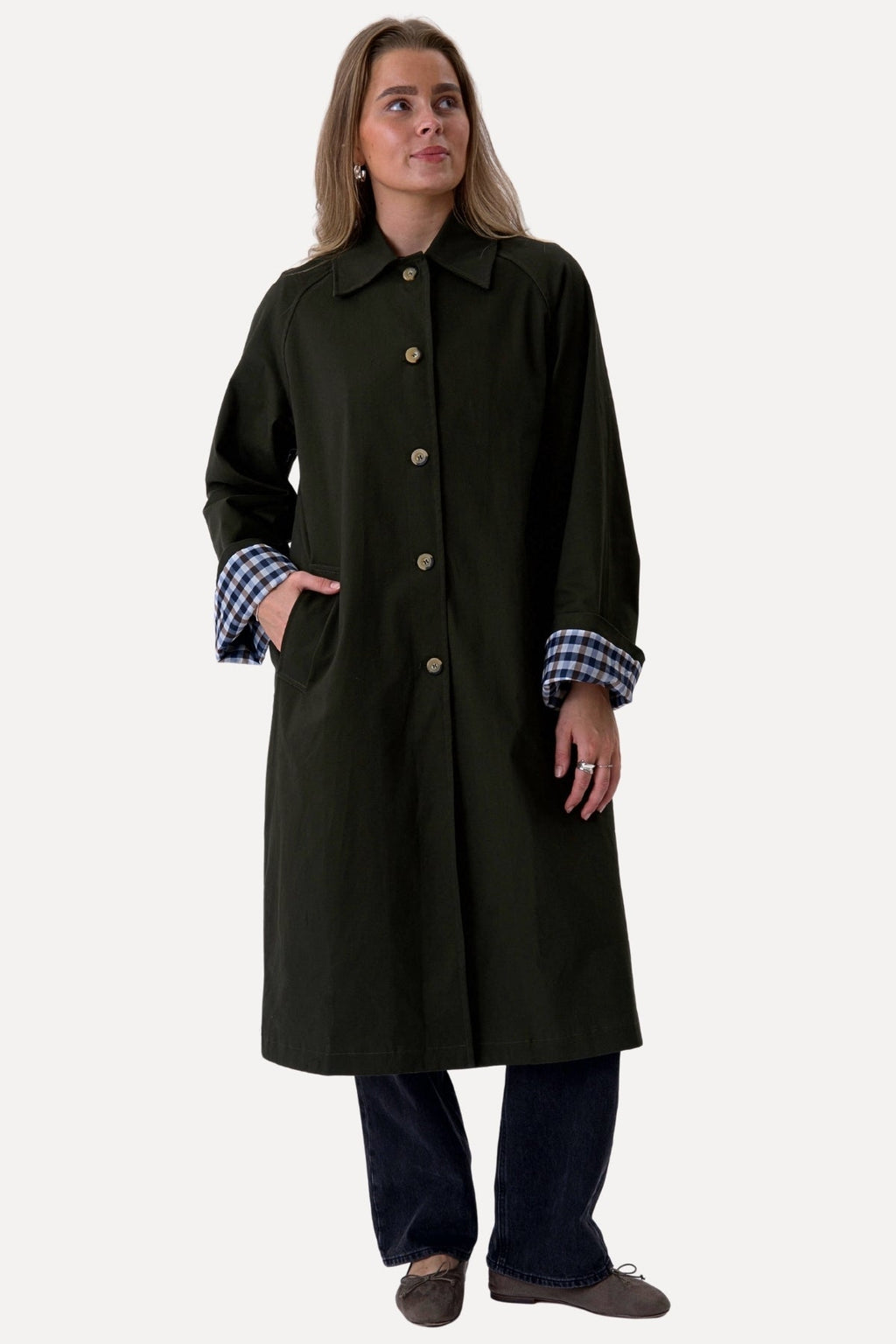 Livia Trenchcoat - Oliven