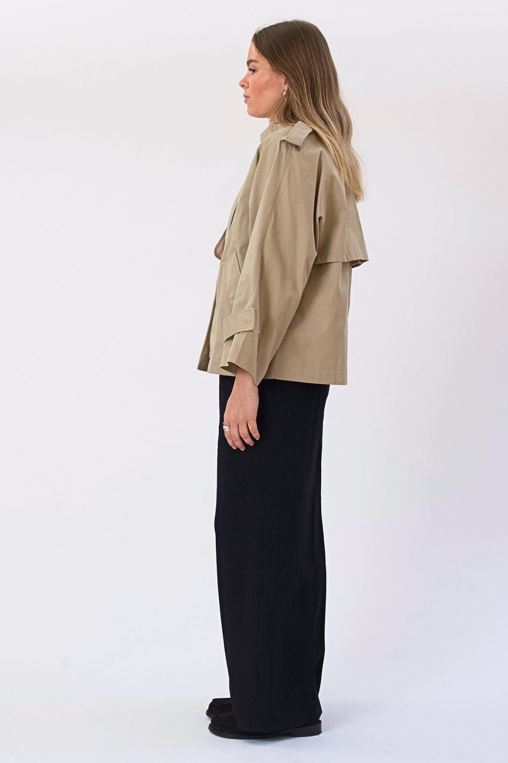 Elara Short Trenchcoat - Beige
