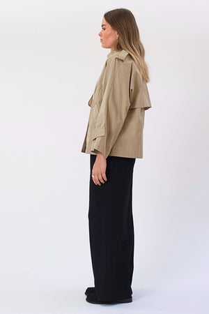 Elara Short Trenchcoat - Beige