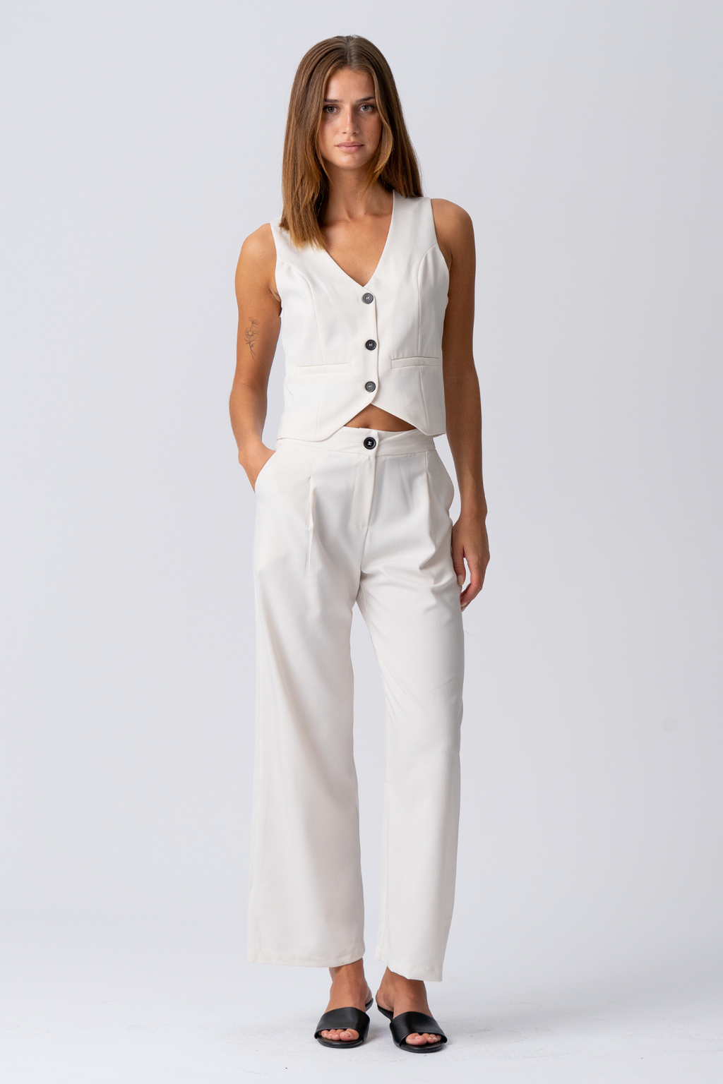 Natalie Pants - Lys Beige