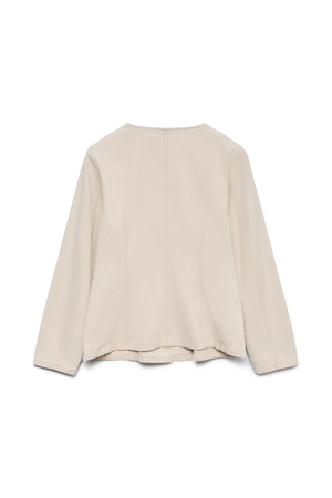 Leva String Ecru Denim Jakke - Ecru