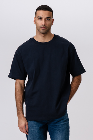 Kraftig Boxfit T-skjorte - Navy