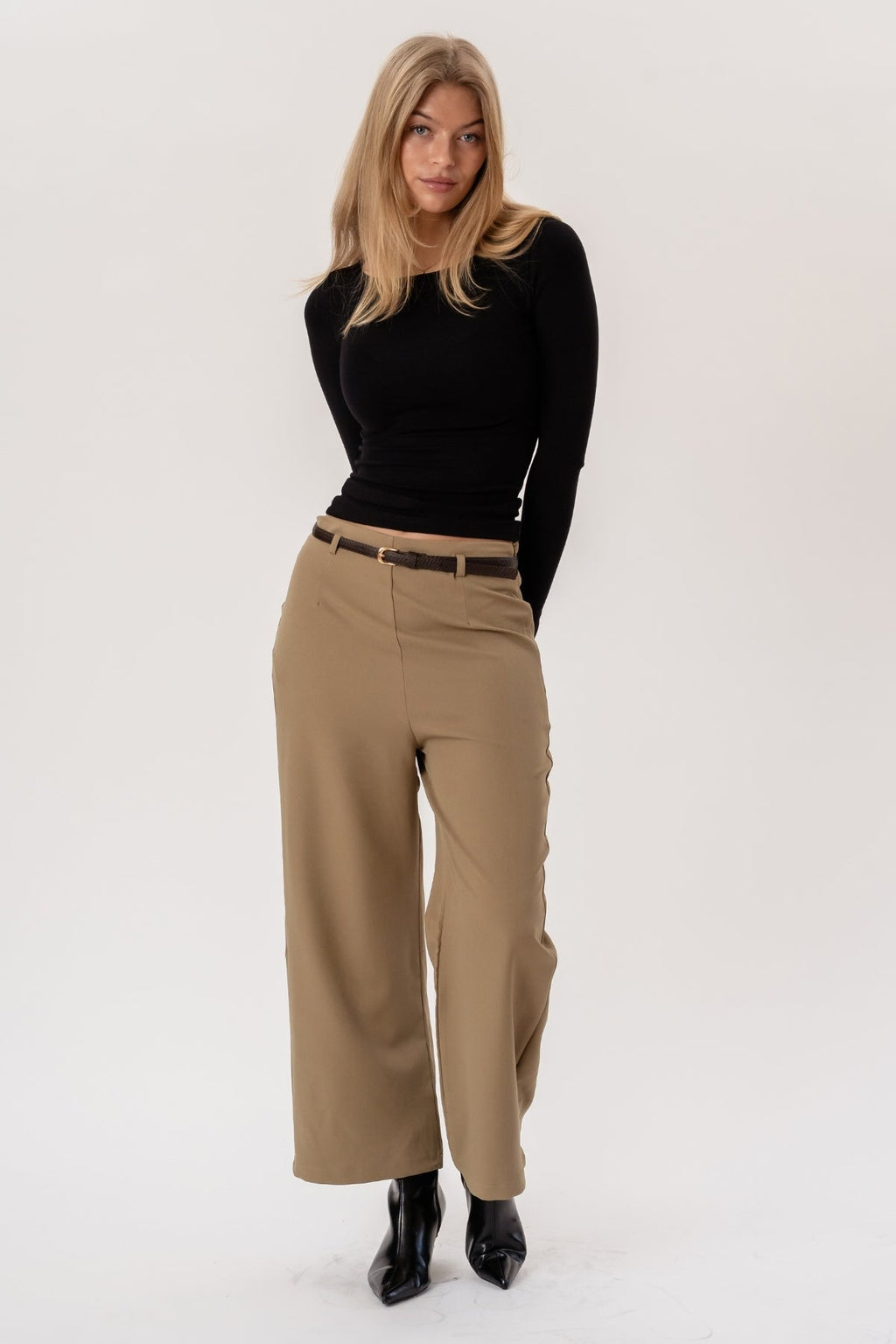 Isabel Loose Bukser - Khaki