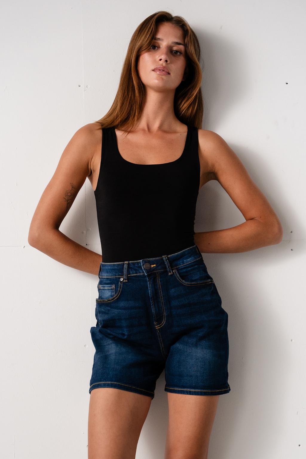 Denim Shorts - Dark Blue Denim