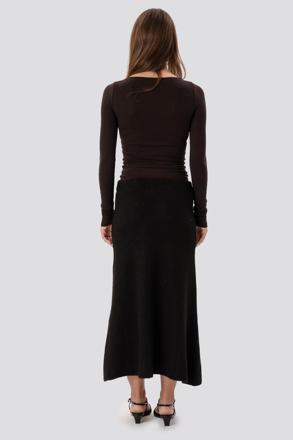 Nova Knit Skirt - Svart