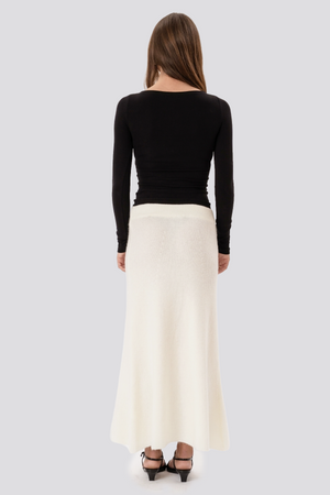 Nova Knit Skirt - Hvit